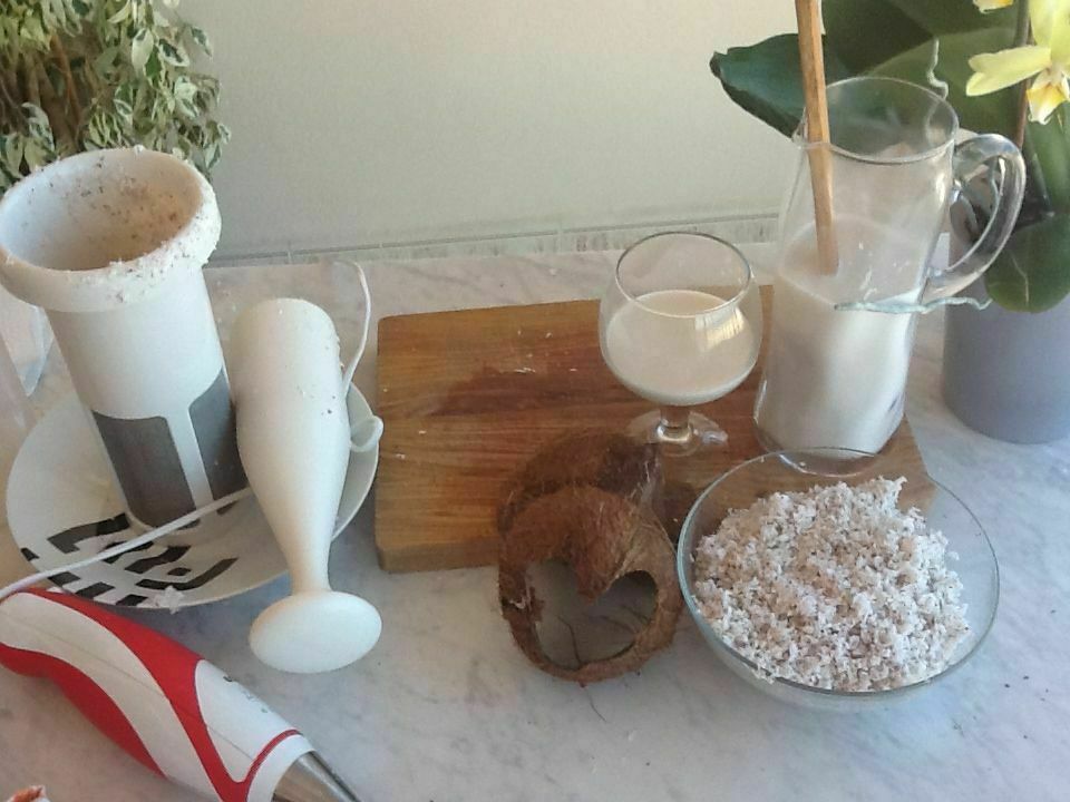 Receta vegana de leche de coco